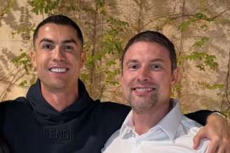 Cristiano Ronaldo e Paulo Muzy posam juntos
