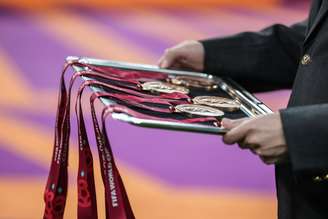 Medalhas de bronze da Copa do Mundo de 2022, disputada no Catar; na decisão pelo 3º lugar, a Croácia bateu o Marrocos 