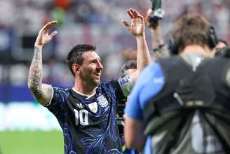 Lionel Messi celebra vaga da Argentina na final da Copa do Mundo