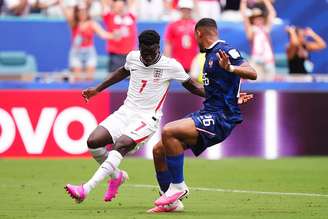 Saka foi o destaque da Inglaterra na partida