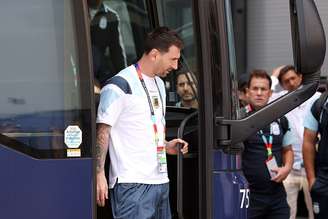 Messi chega ao estádio para final da Copa