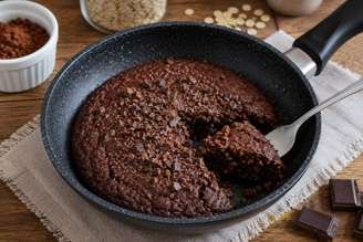brownie de frigideira fit.