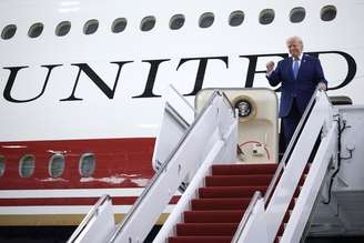 Trump viajou pela primeira vez no Boeing 747-8 modificado em 1º de julho