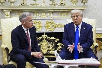 Carney foi recebido por Trump na Salão Oval em outubro de 2025