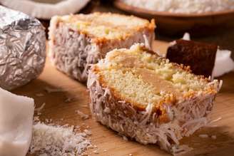 Bolo gelado de coco fit.