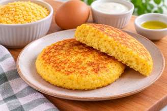 Pão de flocão na frigideira.