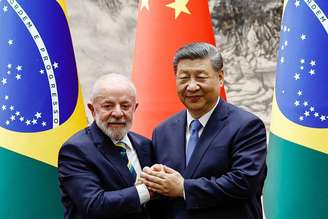 Lula e Xi Jinping em encontro em 2025
