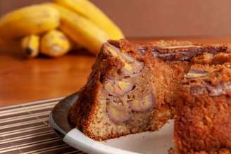 Bolo de banana fit sem farinha.