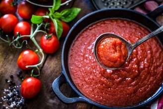 molho de tomate caseiro para congelar.