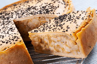 Torta de palmito com frango