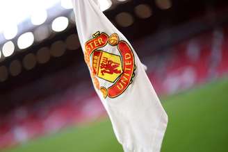Bandeira do Manchester United em Old Trafford 