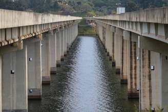 Represa de Atibainha, em Nazaré Paulista, no interior do Estado de São Paulo. Um dos reservatórios do Sistema Cantareira.