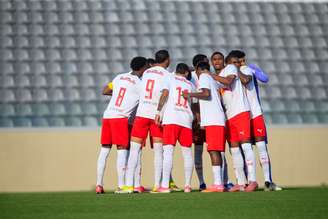 Jogadores do time sub-20 do Red Bull Bragantino. 