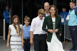 Príncipe William e Kate Middleton levam os filhos para acompanhar evento esportivo na Escócia