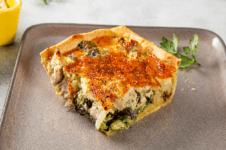 Torta de frango com espinafre