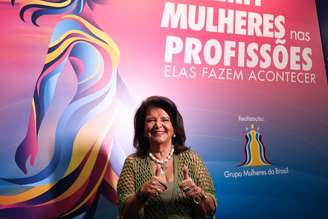 Luiza Trajano durante 1ª edição do Summit Mulheres nas Profissões