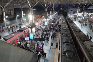 Estação Brás da CPTM nesta terça-feira, 4, durante greve dos ferroviários
