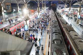 Estação Brás da CPTM nesta terça-feira, 4, durante greve dos ferroviários