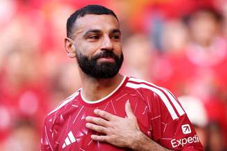 Mohamed Salah em despedida do Liverpool, na últiam rodada da Premier League 2025/26 