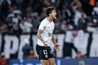 Gustavo Henrique, do Corinthians, comemora seu gol na partida de volta entre Corinthians e Internacional válida pelas oitavas de final da Copa do Brasil 2026