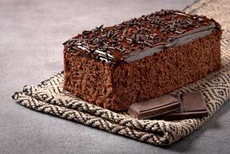 Bolo de chocolate sem glúten.