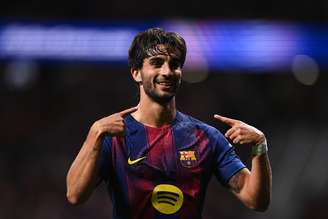 Ferrán Torres durante partida entre Barcelona e Atlético de Madrid, pelas quartas de final da Champions League 2025/26 - 