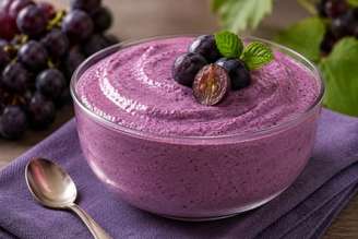 mousse de uva fit.