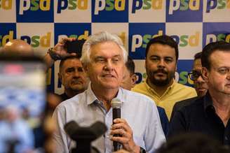 O candidato a presidente pelo PSD, Ronaldo Caiado, também fez críticas a Lula e Flávio pela ausência em debates
