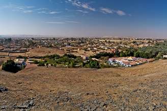 Vista do oásis de Bahariya, no Egito