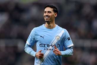 Tijjani Reijnders, do Manchester City, durante partida contra o Newcastle pela FA Cup de 2025/26 - 