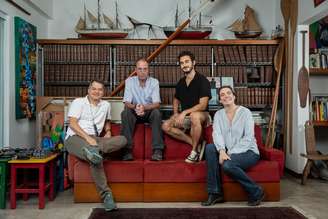 Carlos Saldanha, Amyr Klink, Filipe Bragança e Justine Otondo