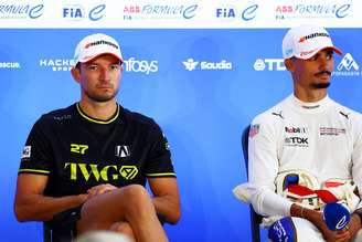Jake Dennis e Pascal Wehrlein na coletiva pós-corrida em Londres