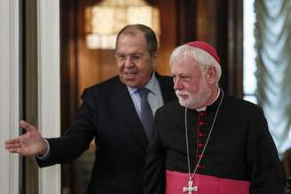 Paul Richard Gallagher em visita à Rússia em novembro de 2021