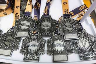 Medalhas do circuito Mega Finisher (Divulgação)
