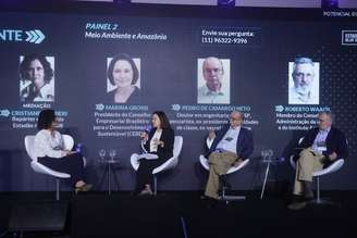 Marina Grossi, Pedro de Camargo Neto e Roberto Waack participam de painel durante evento do Brasil Adiante.