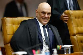 O ministro Alexandre de Moraes discursou em evento na Faculdade de Direito da USP, no Largo São Francisco.