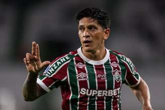 Germán Cano em ação pelo Fluminense