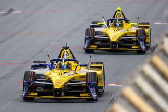 Carros da Lola Yamaha durante o e-Prix de São Paulo, em 2025