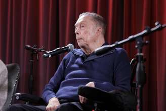 Tim Curry, que morreu nesta quarta-feira, 26, em evento de celebração da música de 'The Rocky Horror Picture Show' no GRAMMY Museum LA Live em 15 de outubro de 2025 em Los Angeles, Califórnia.