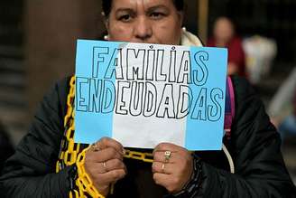 No dia 20 de agosto, a Praça de Maio, em Buenos Aires, foi o cenário de um protesto contra o nível de endividamento da população argentina