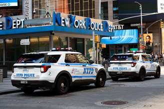 Delegacia do Departamento de Polícia de Nova York na Times Square.