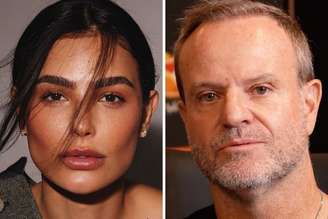 Cíntia Chagas e Rubens Barrichello