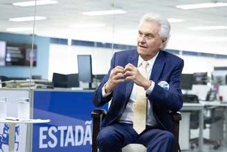 Ronaldo Caiado (PSD), durante sabatina para o Estadão.