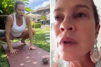 Luana Piovani faz ioga e diz ter recebido sinal divino