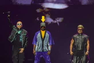 Os integrantes originais do Black Eyed Peas durante show no Rock In Rio 2026.