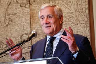Antonio Tajani durante visita a Buenos Aires, em outubro de 2024