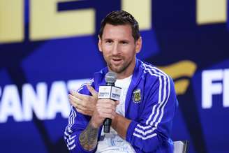 Messi em evento da Fifa. (Photo by Elsa/Getty Images)