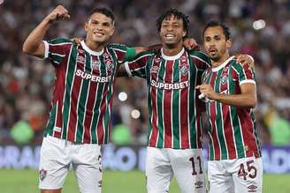 Thiago Silva, Keno e Lima, do Fluminense 