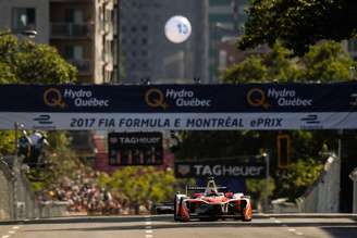 Felix Rosenqvist (Mahindra) durante o ePrix de Montreal em 2017