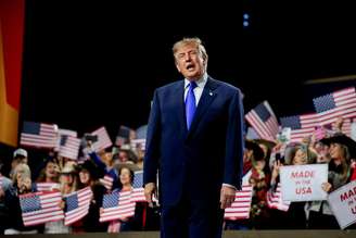 Presidente dos EUA, Donald Trump, na Convenção Nacional Republicana para as eleições legislativas de meio de mandato, em Dallas, Texas, EUA
9 de setembro de 2026 REUTERS/Evan Vucci